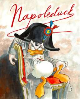 Tony Fernandez - Donald Duck Inspired by "Napoleon" (Film, 2023) - Original Painting - 48 x 32 cm | Catawiki