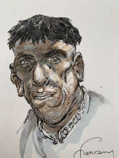 Hermann - 1 Original colour drawing - Les tours de Bois-Maury - Olivier | Catawiki