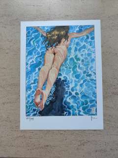 Milo Manara - Il tuffo - signed and numered print | Catawiki