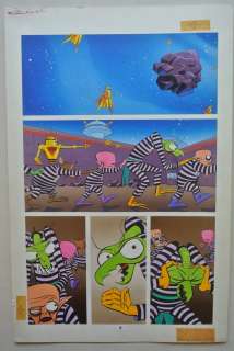 Steve Rude | Pg 02 Space Ghost Comico Painted Page | Steve Rude