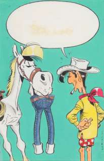 Morris | Lucky Luke, illustration Ã  l’encre de Chine,… | Millon