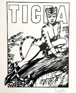 Kriek, Erik - 1 Original drawing - Tigra - 2009 | Catawiki
