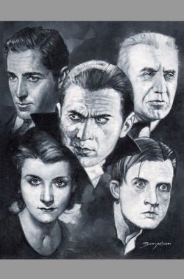 Sanjulian Signed Universal Monsters Original Oil Painting ~ Bela Lugosi Dracula | eBay US