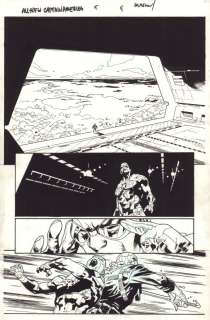 Stuart Immonen, Wade Von Grawbadger - all-new captain america #5 p. 4 - sam wilson captain america vs. Baron zemo - 2015