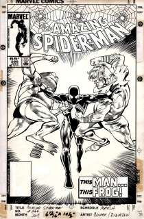 Denys Cowan Joe Rubinstein - Amazing Spider-Man #266 Cover (The 11Th Black Spider-Man Cover!) 1985