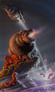 Michael Whelan (American, b. 1950) Titan, National Geographic Picture Atlas of Our Universe, 1980 Acrylic on -