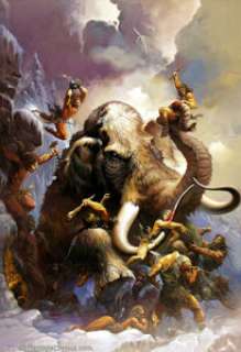 Ken Kelly - Original Oil Painting "The Ice Mammoth Cometh" (1991). Considered by many to be one of - | Heritage