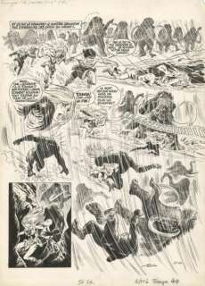 Édouard Aidans (Né En 1930) - Tounga - La grande peur