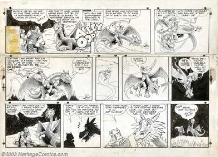 V.T. Hamlin - Original Comic Strip Art for Alley Oop Sunday dated 2-8-48 (Newspaper Enterprise Association, 1948). -
