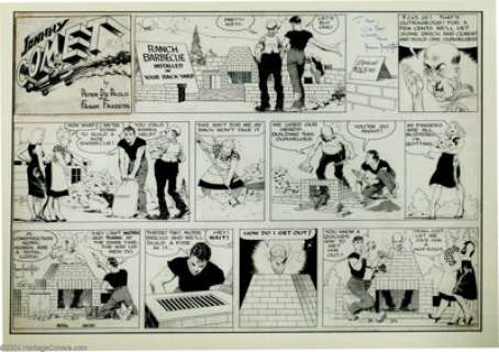 Frank Frazetta - Original Comic Strip Art for Johnny Comet Sunday dated 12-7-52 (McNaught Syndicate, 1952). One of - | Heritage