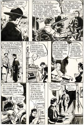 Jijé | Don Bosco, planche originale à l’encre de chine. | Septimus