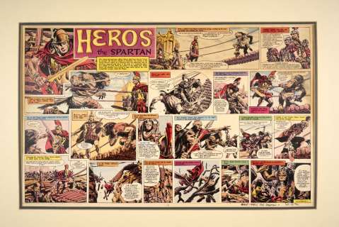 Lot 80 - Heros the Spartan original double-page artwork (1962) painted and…
