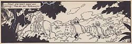 De Moor, Bob - 1 Original page - Nonkel Zigomar, Snoe en Snolleke - De Blauwe vinger (plaat 13 / stroken 49-52) - 1953 | Catawiki