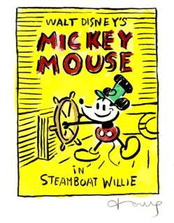 Tony Fernandez - Mickey Mouse - Steamboat Willie (1928) - Original artwork | Catawiki