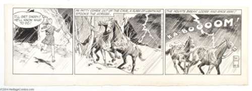Frank Godwin - Rusty Riley Daily Comic Strip Original Art, Group of 6 (King Features Syndicate, 1956). Rusty is - | Heritage