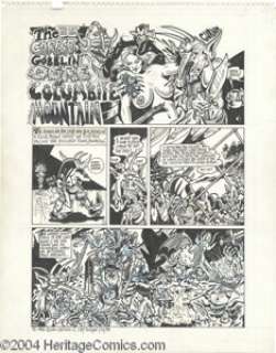 S. Clay Wilson - Arcade #5, Complete 3-page Story "The Corpse Gobblin’ Ogre of Columbite Mountain" - | Heritage