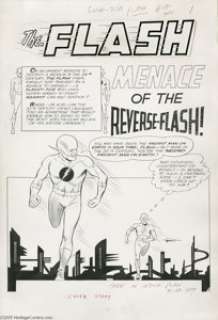 Carmine Infantino and Joe Giella - The Flash #139, pages 1-7 Original Art (DC, 1963). Professor Zoom, the - | Heritage
