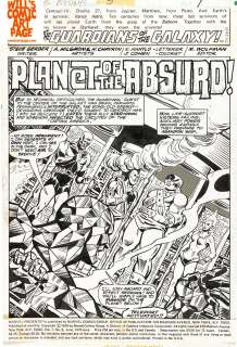 Al Milgrom - Marvel Presents #5 Pg 1 Splash (Marvel, 1976) Guardians of the Galaxy
