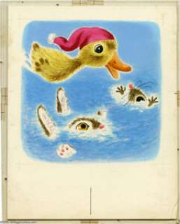 Richard Scarry - Little Golden Book #81 Duck and His Friends Story Illustrations Original Art, Group of 28 (Simon -