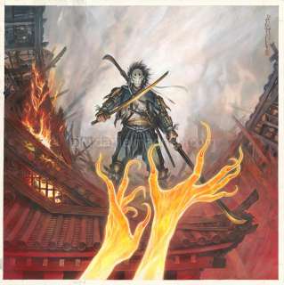 Saverio Tenuta - Couverture originale - Feu - Le Masque de Fudo