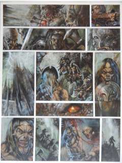 Pilotta, Franco | Original painted page  - La Marqué du Demon  - La Geste Ecarlate  - (2004) | Catawiki