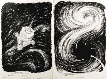 Dan Spiegle - Walt Disney Showcase #54, Complete 48-page "Black Hole Story" Original Art (Whitman, -