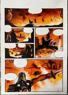 Reculé, Henri - 1 Original colour page - Les Immortels T1 - Le Tombeau de L’Ange - 2000 | Catawiki