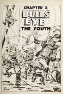 Jack Kirby and Joe Simon  - Bulls-Eye #1, Splash Page 12 Original Art (Mainline, 1954).  This Simon and Kirby - | Heritage