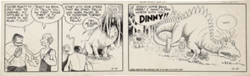 V. T. Hamlin Alley Oop Daily Comic Strip Original Art, dated 10-19-48 (NEA Service, 1948). If it’s an Alley - | Heritage