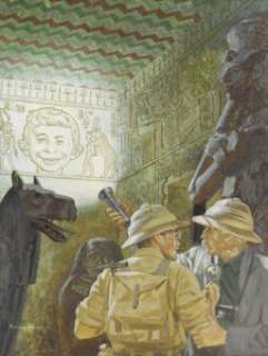 Norman Mingo Mad #32 Cover Original Art (EC, 1957).  That Alfred E. Neuman -- he‘s everywhere... and -