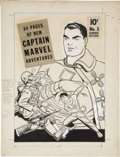 C. C. Beck Captain Marvel Adventures #2 Cover Original Art (Fawcett, 1941). Captain Marvel burst onto the -