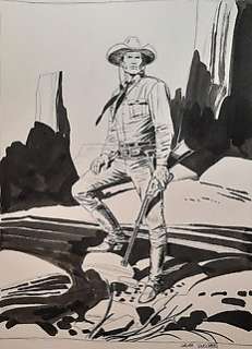 Zuccheri, Laura - 1 Original drawing - Tex - Winchester triumphant, the icon of West - 2024 | Catawiki