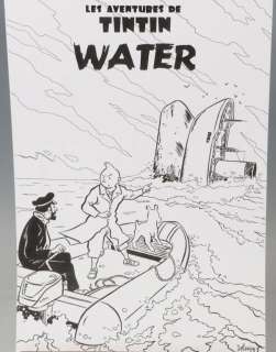 Lot 50 - Zac Deloupy (né en 1968, Saint-Étienne) Water, Hommage à Hergé,…