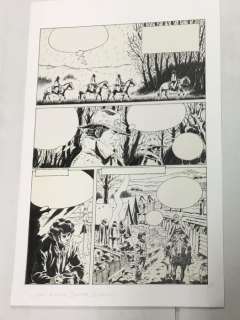 Cassini, Jean-Claude - Original page - La jeunesse de Blueberry - Page d‘essai de reprise