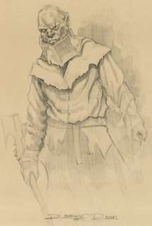 Rodriguez Ramal, Joaquin - Original drawing - The Lord of The Rings: Orc III - Pencil Art | Catawiki