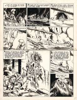 Liliane & Fred Funcken - Planche originale n°24 - L‘Ile de la brume - Harald le viking