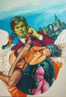 PlayColt - Emanuele Taglietti - Cover - n° 4 PlayColt (25.02.75) - "Jet Society" - Serie IV - 1 Couverture originale - 1975 | Catawiki