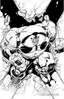 J. SCOTT CAMPBELL X-MEN BLACK JUGGERNAUT Issue #1 Cover