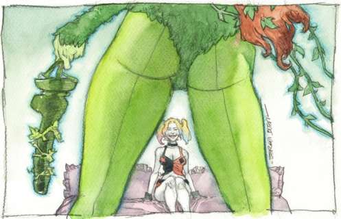 Bleda, Sergio - 1 Original colour drawing - Poison Ivy - Playing Together | Catawiki