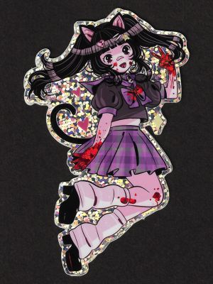 Luana Vecchio | Doll Parts - Maddie "Jump" Glitter Sticker | Kinetic Collectibles