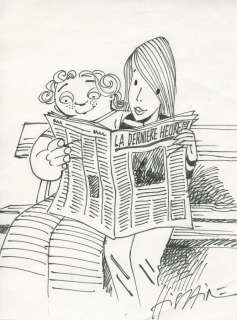 Hislaire | Bidouille et Violette, illustration au feutre… | Millon