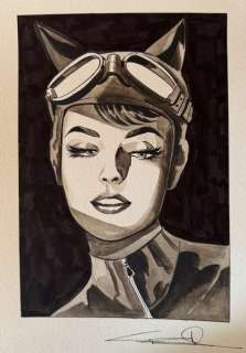 Candita, Giuseppe - 1 Original colour drawing - Catwoman - 2024 | Catawiki