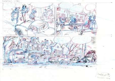 Cambré, Charel - 1 Original preliminary page - Robbedoes 2 - Het plan van Wiebeling - 2017 | Catawiki