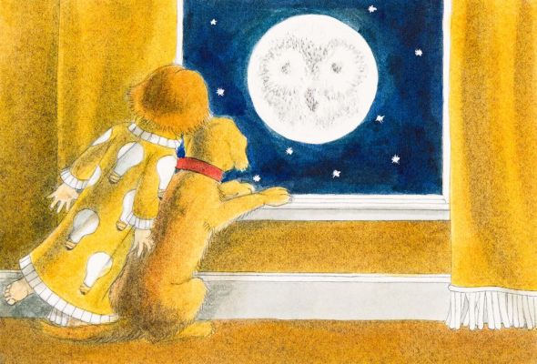 William Pene Du Bois, (1916-1993), The Smiling Moon. 1985. | Swann Galleries