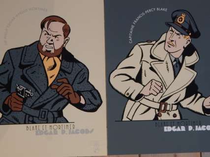 Jacobs, E.P. - 2 x Sérigraphie - Blake & Mortimer - Archives Internationales - 1996 | Catawiki