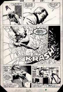 Kyle Baker Mike Harris - Web of spider-man #13 p 17 1/2 splash (1985)