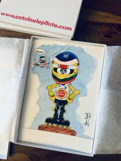 Amiel, Yvon - Original colour drawing - Antoine le Pilote - Jacques Villeneuve - 2000 | Catawiki