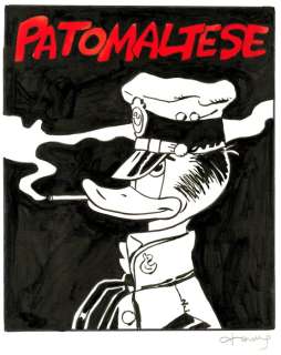 Tony Fernandez - Donald Duck Inspired by Hugo Pratt’s Corto Maltese: Fable of Venice – Original Artwork | Catawiki