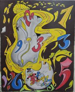 Giulio Chierchini - 1 Original drawing - Zio Paperone - "Orologio Metafisico Fagocita Paperi"