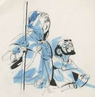 Stapel, Gerrit - 1 Original preliminary drawing - voor Koning Arthur - (jaren 1980) | Catawiki